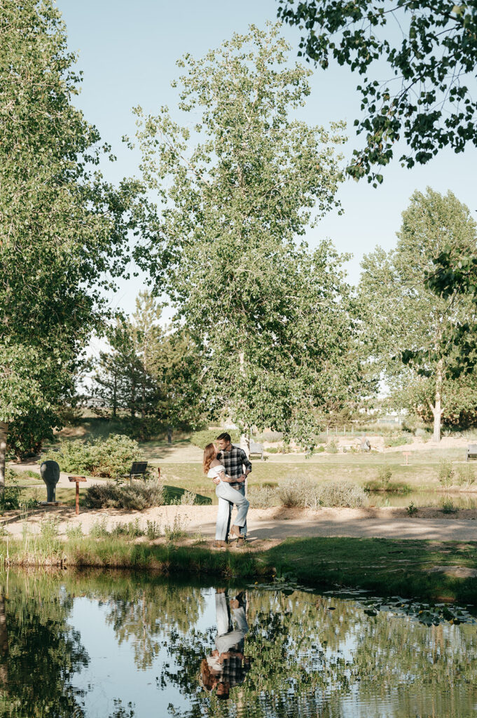romantic engagement session in loveland colorado. wedding photographer packages 
