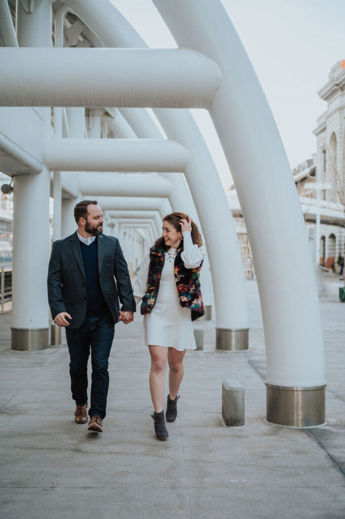Union Station engagement session in Denver. wedding photographer packages
