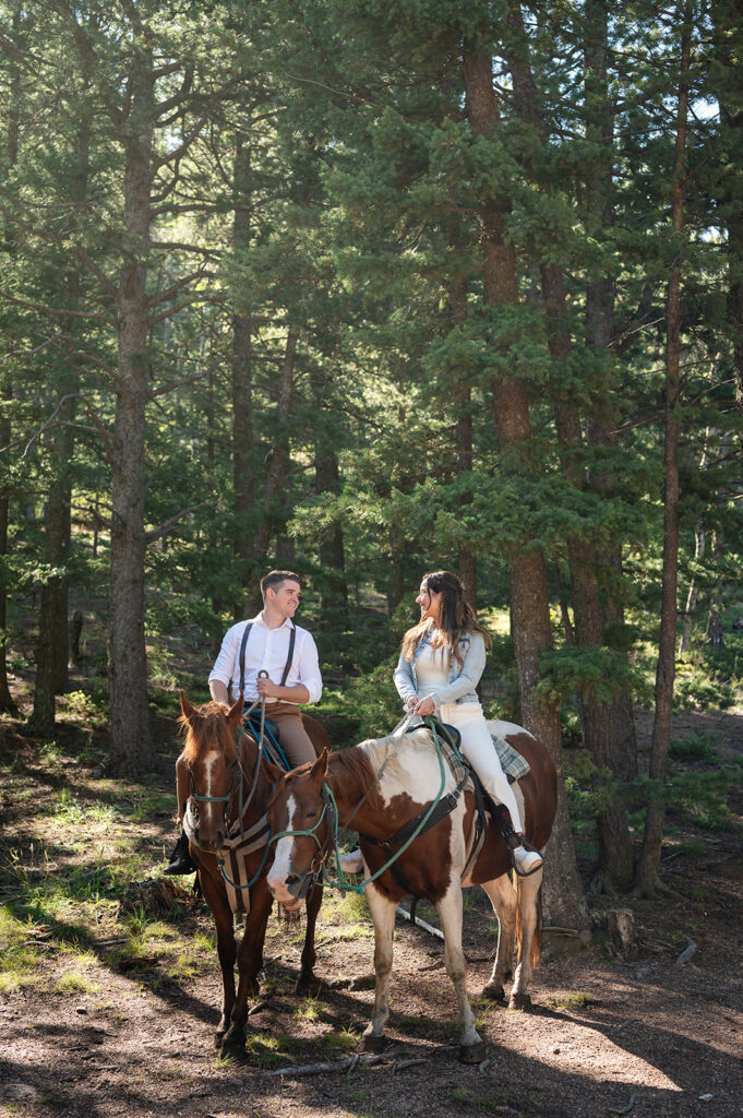 Colorado Springs horseback riding. colorado springs elopement photographer