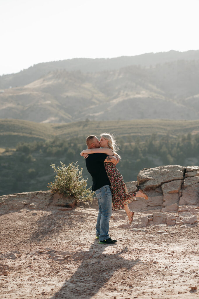 Summertime engagement session near Loveland, Colorado. colorado photographers